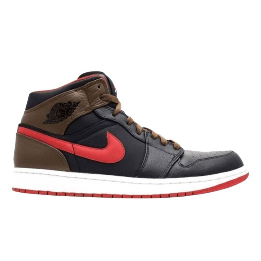 NIKE Air Jordan 1 Phat 'Black Red Olive' Sneakers Size 11